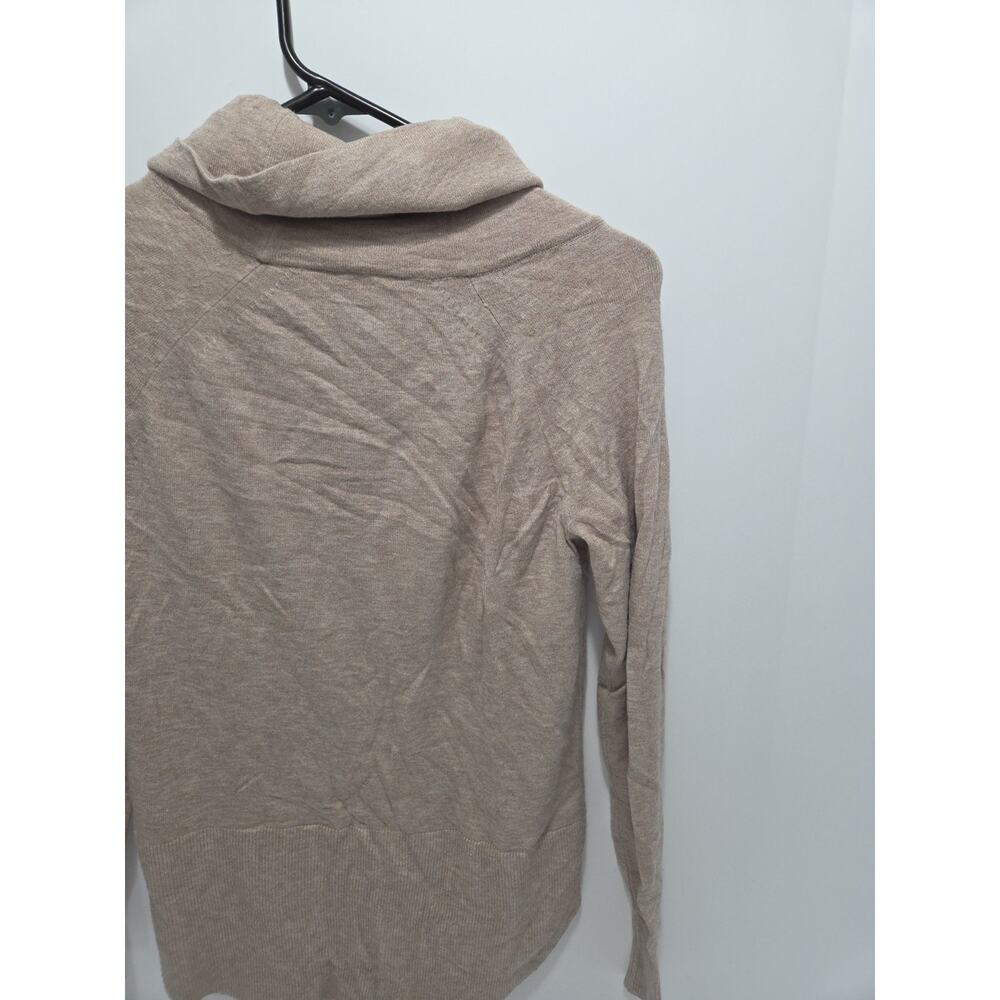 Cyrus Womens XS Turtleneck Sweater Light Brown Knit Pullover Top - Picture 7 of 9